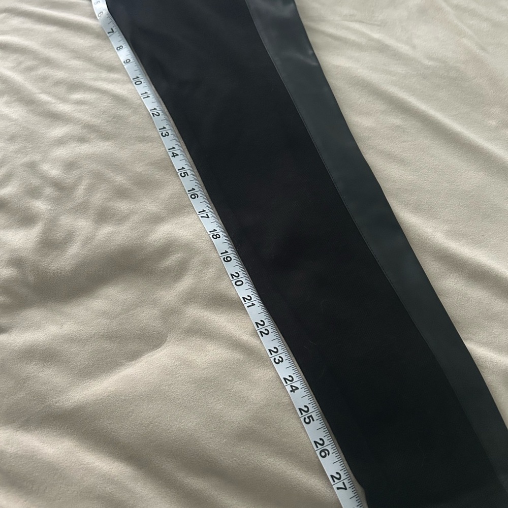 CAbi Black pants with Faux Leather Accents - Picture 5 of 5